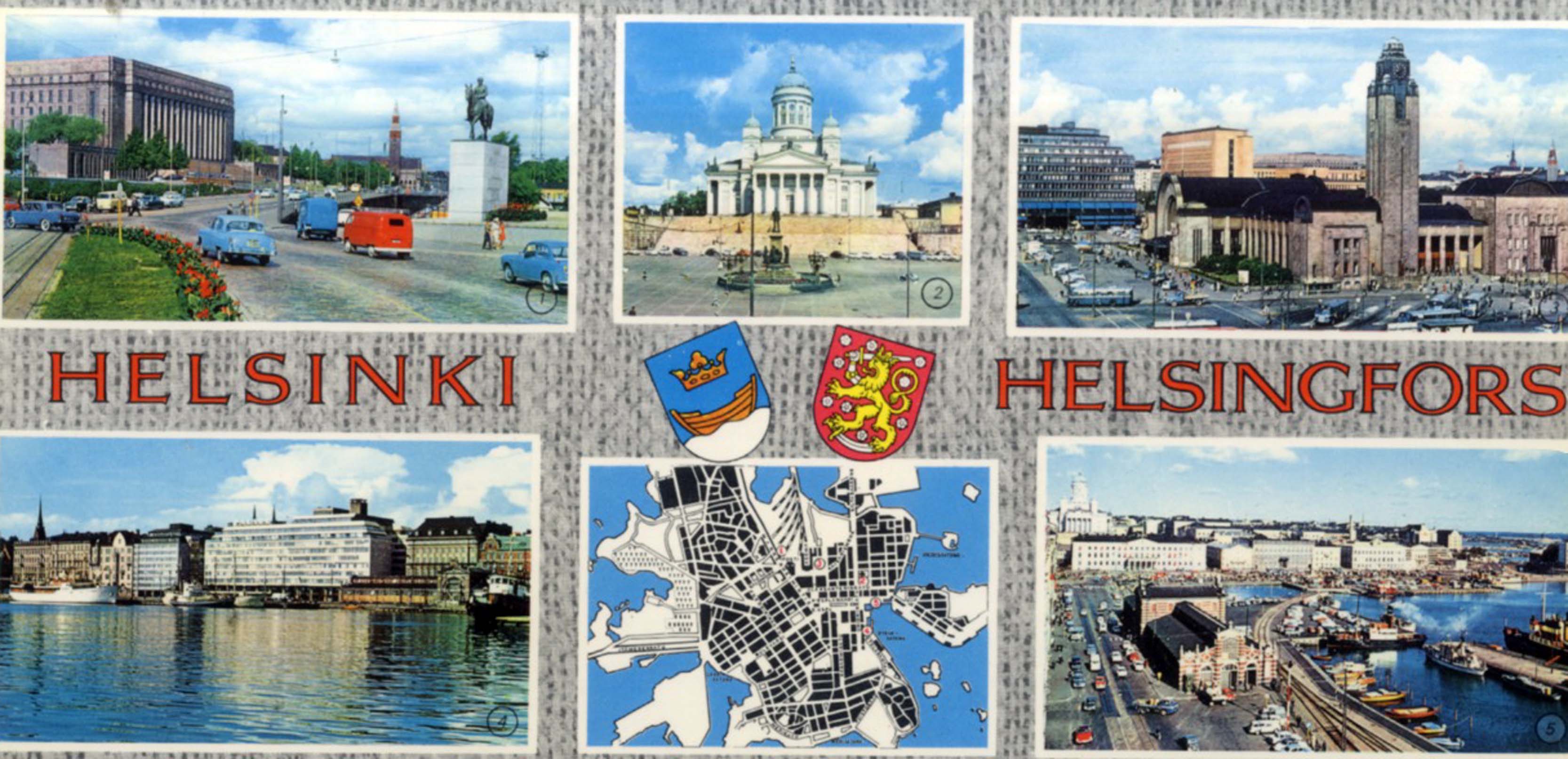 Postcard Menu Helsinki