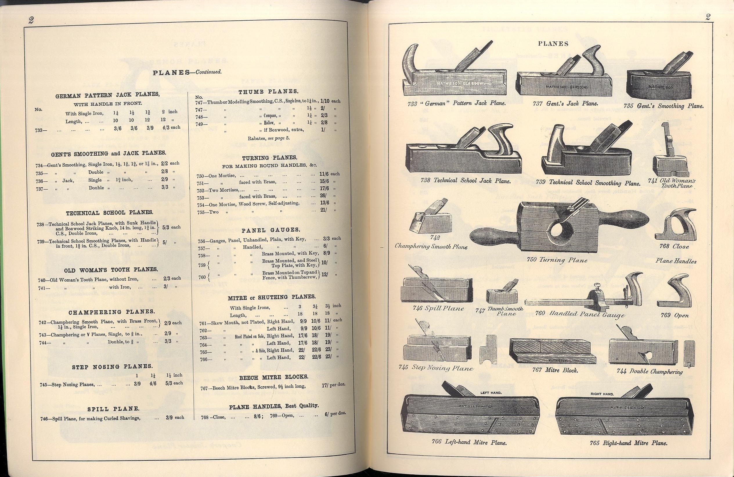 Trade Catalogues Mathieson s of Glasgow Woodworking 
