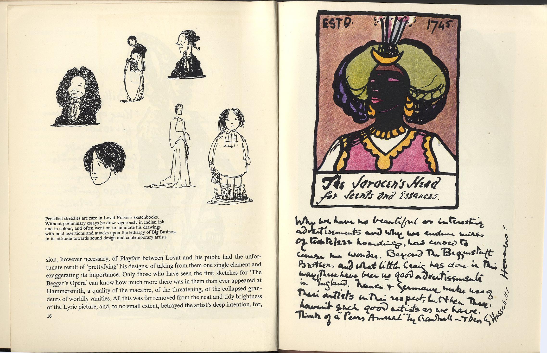 The Sketchbooks of Claud Lovat Fraser, Alphabet and Image 1948