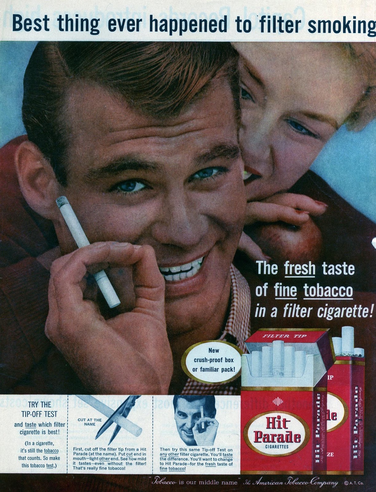 tobacco menu HIT PARADE cigarettes